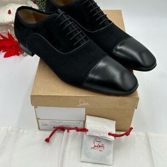 Christian Louboutin Mens Greggo Flat Oxford size 46 made in Italy - Picture 1 of 16